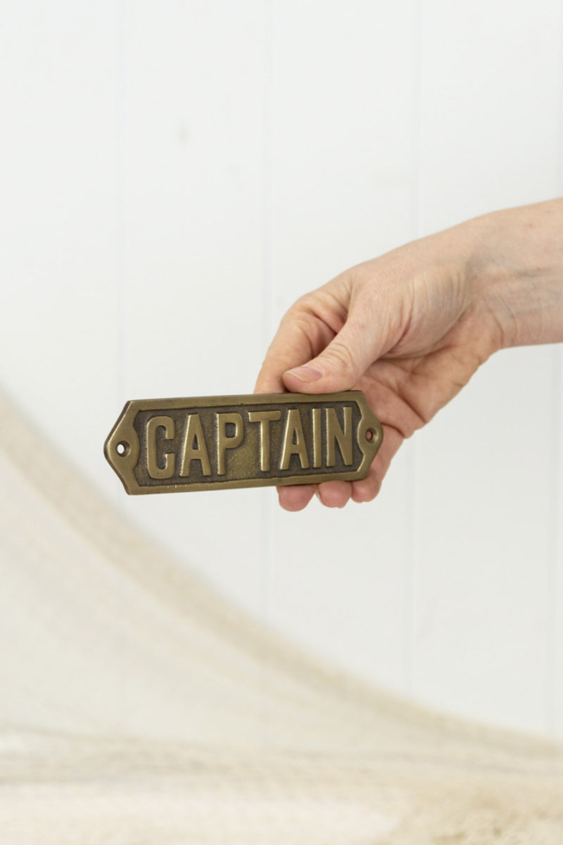 Captains Sign Brass