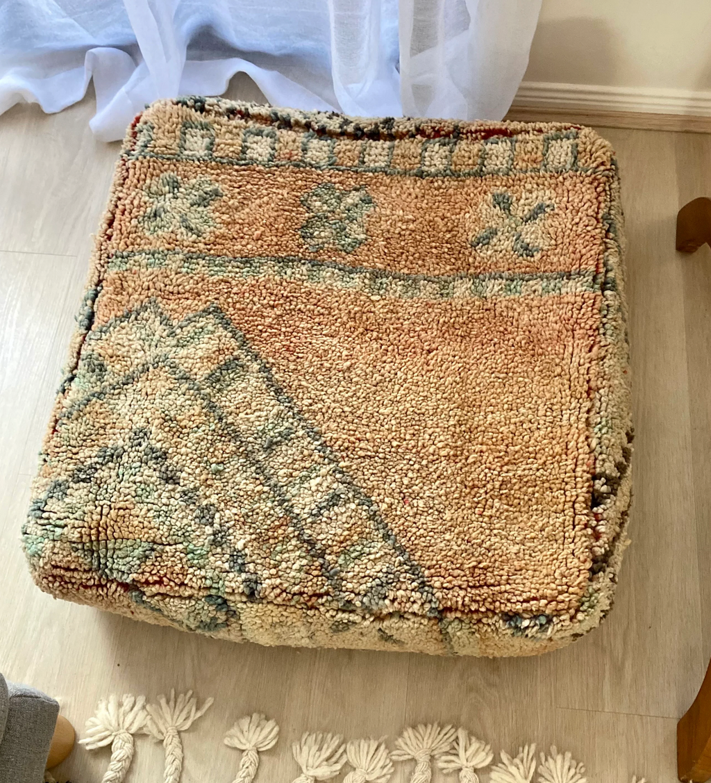 Moroccan Peach Floor cushion