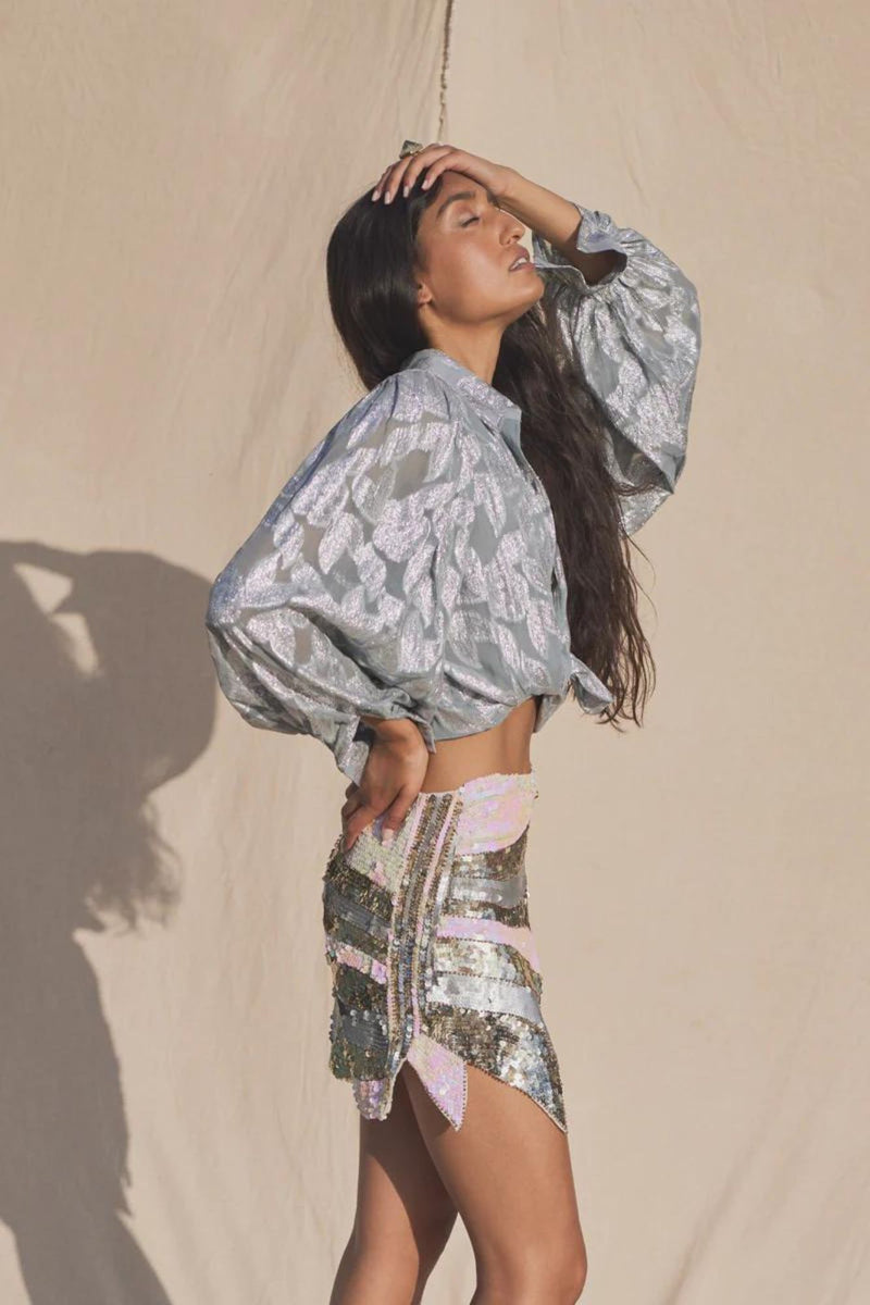 Odyssey Cher Mini Skirt - Metallic