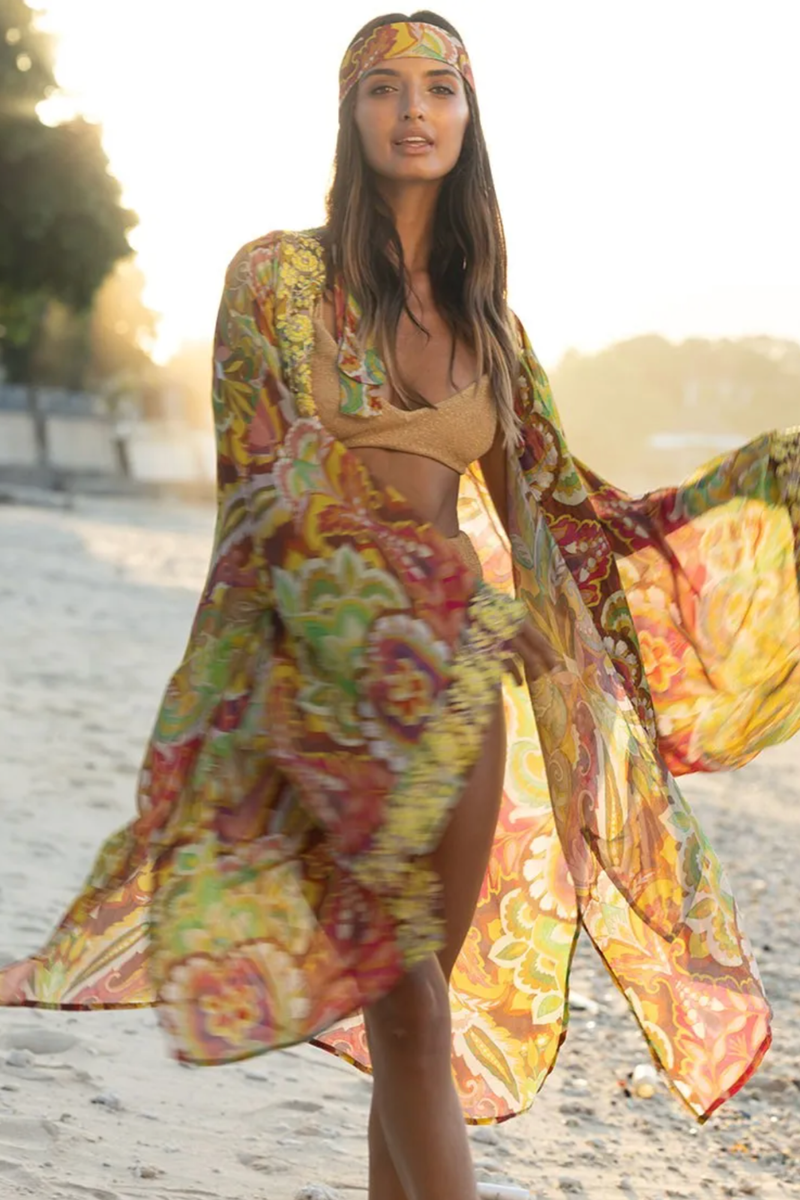 Flame Kimono - Multicolour