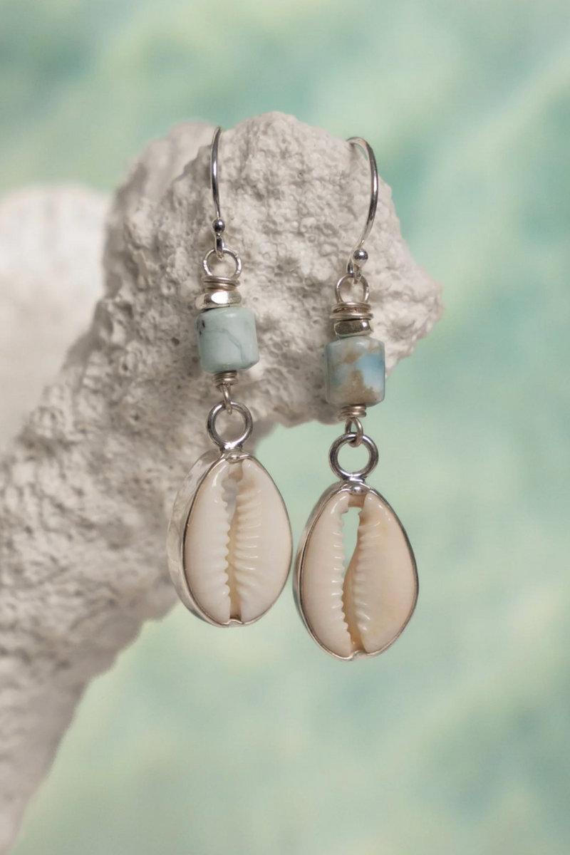 Larimar Shell Drops