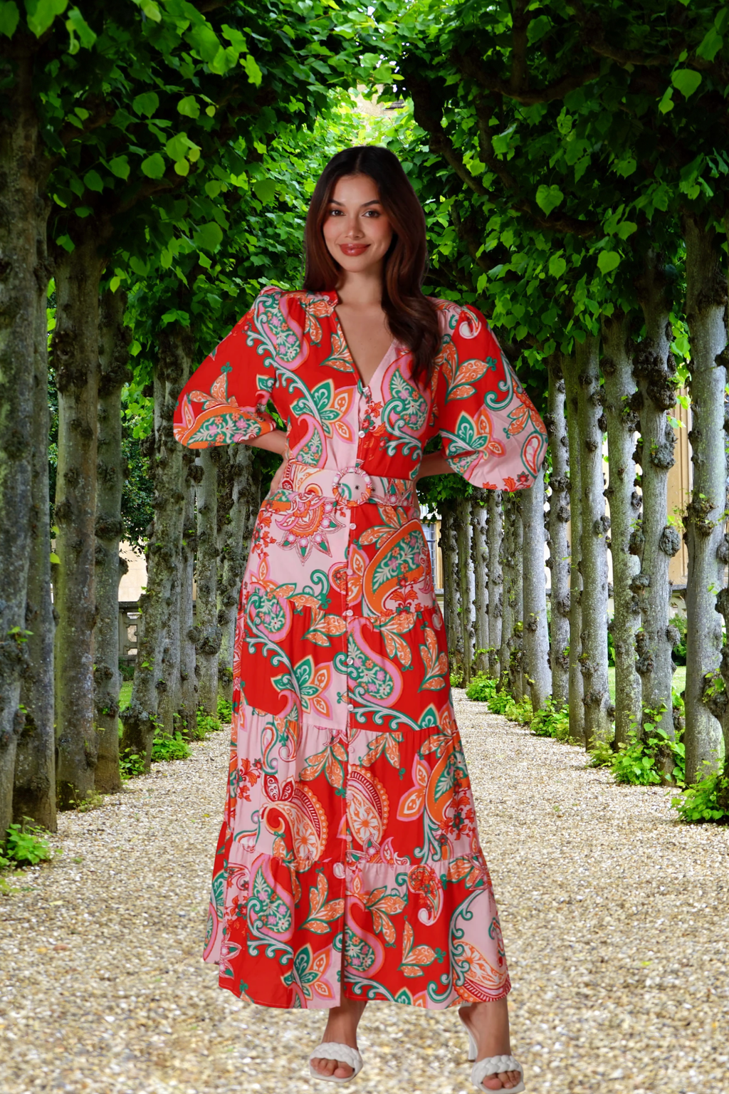 lyla maxi dress Floral Print Lyla Maxi Dress S / Pink