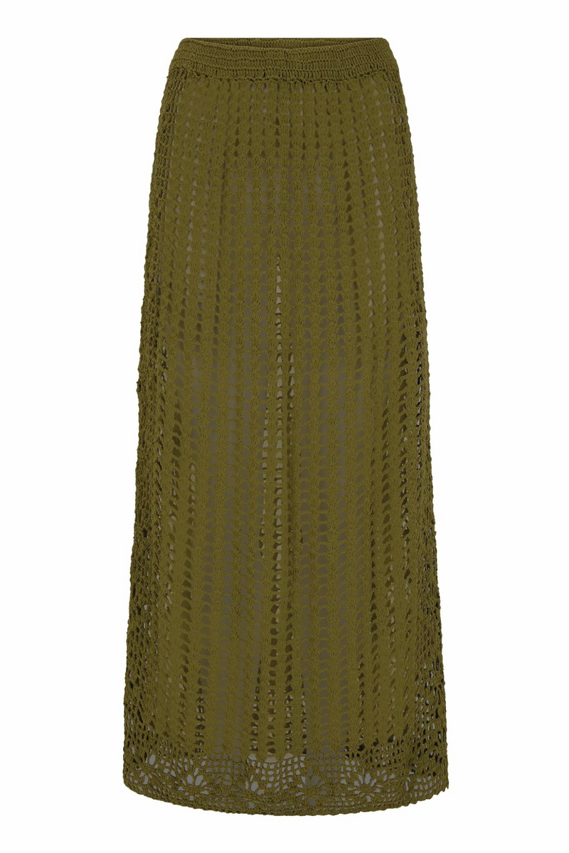 Maggie Crochet Skirt - Olive