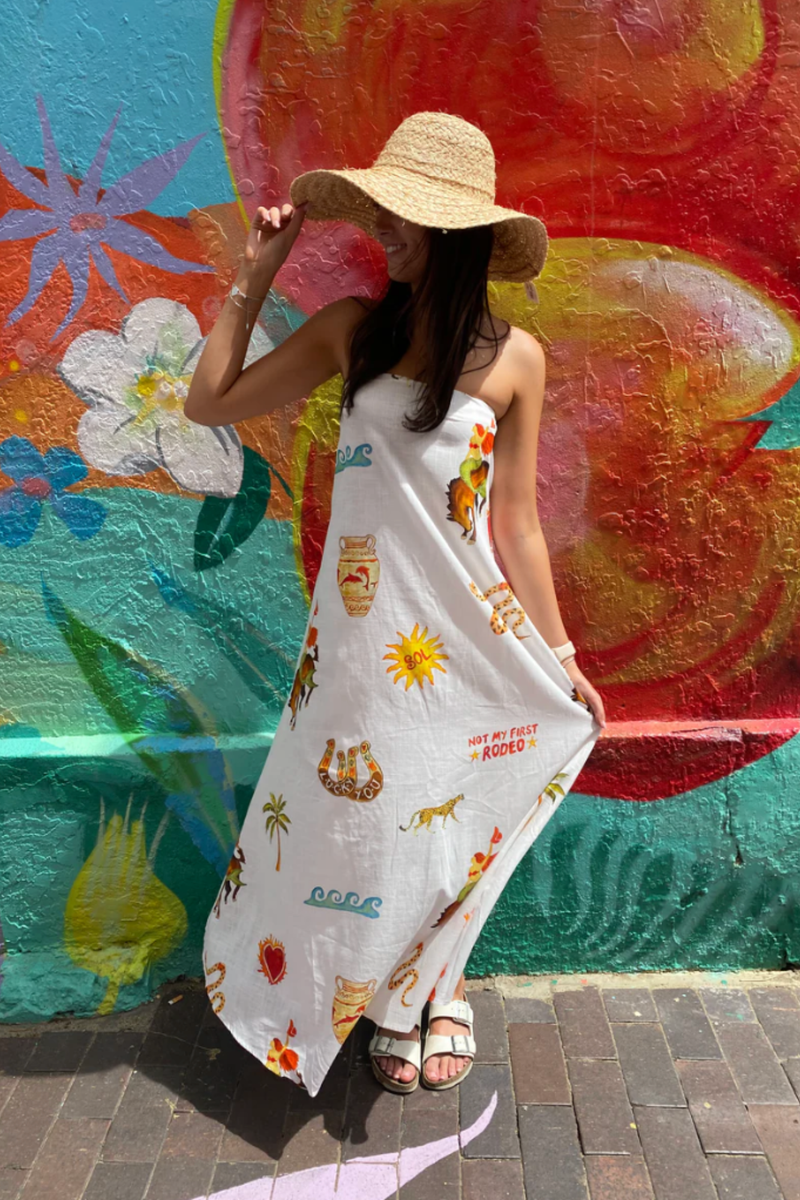 Mermaid Rodeo Strapless Maxi Dress