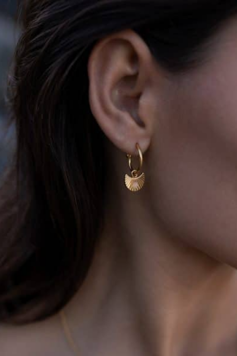 Moon Gazer Earrings - Gold