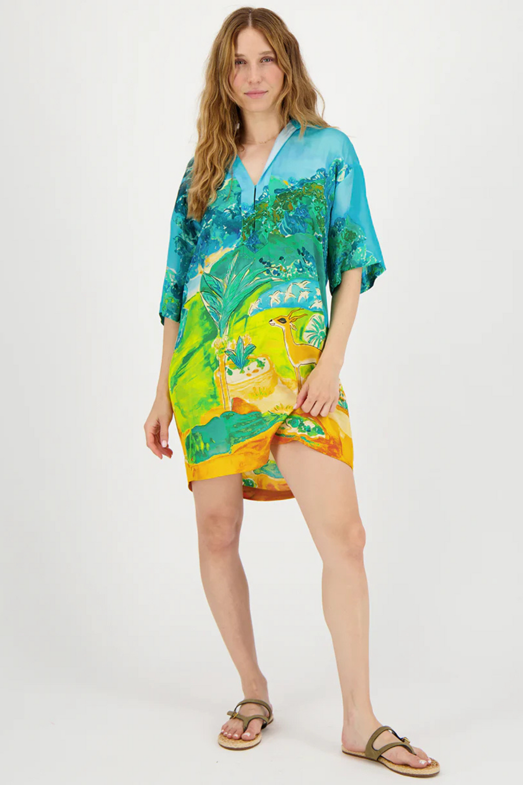 Nancy Placket Mini Dress - Pura Vida