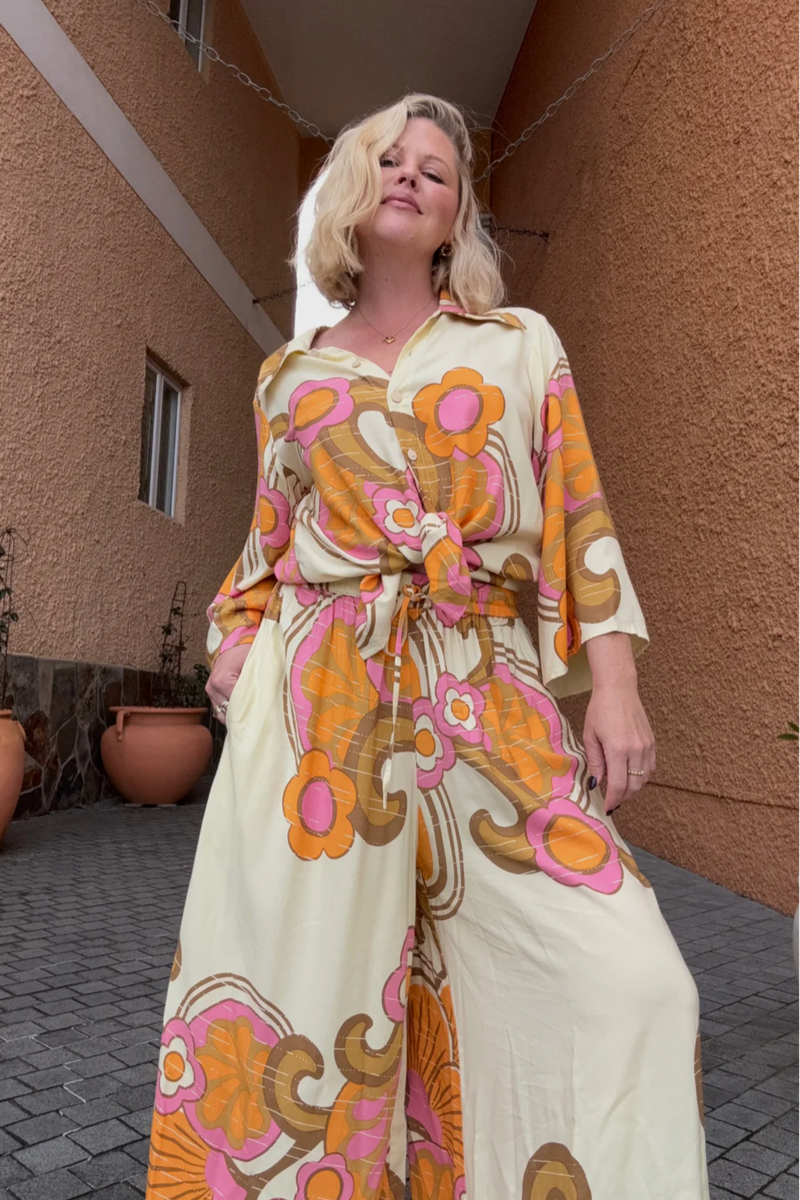 One Love Palazzo Pants - Tangerine Dream