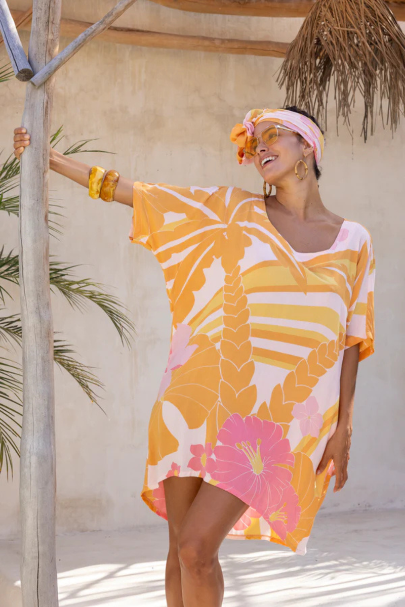 Paradiso Kaftan - Pink Flamingo