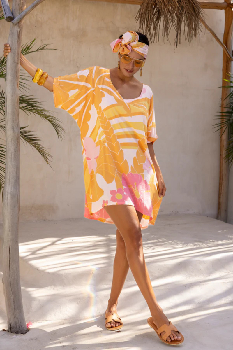 Paradiso Kaftan - Pink Flamingo