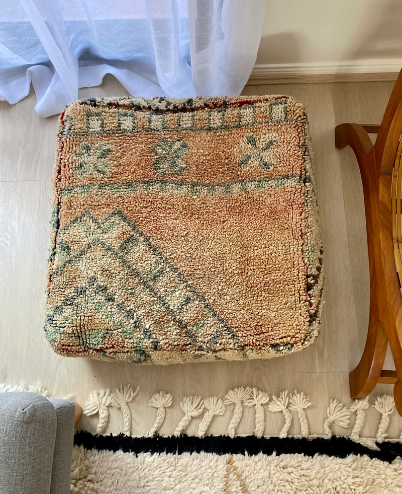 Moroccan Peach Floor cushion