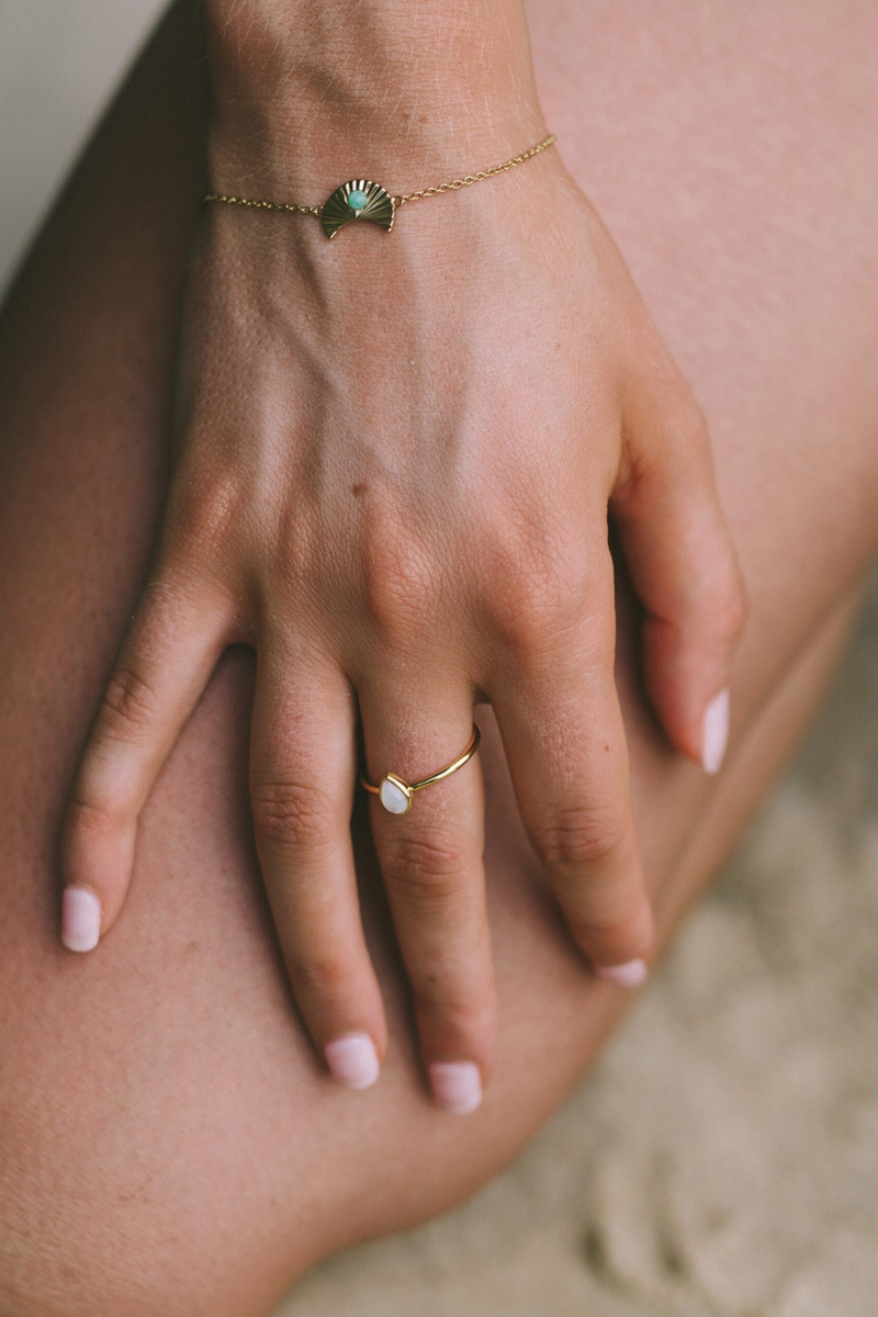 Selene Ring pearl - Gold