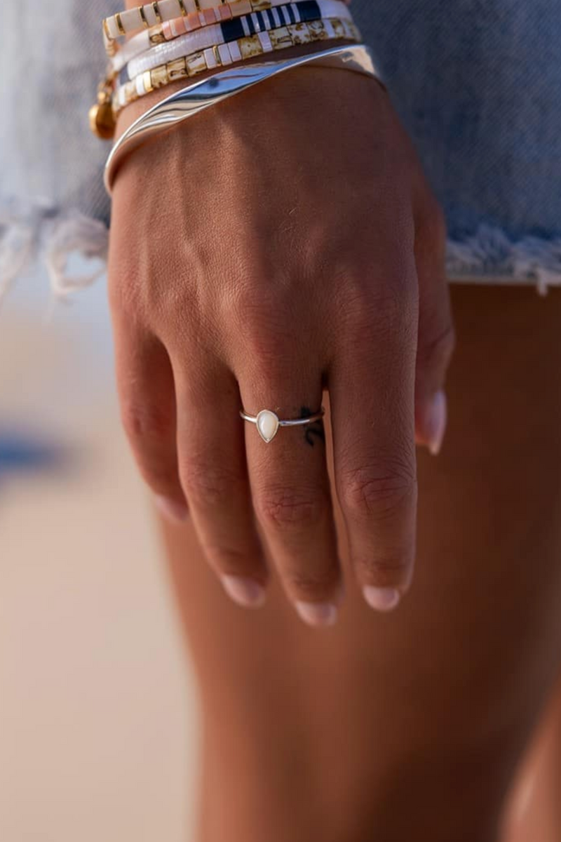 Selene Ring pearl - Silver