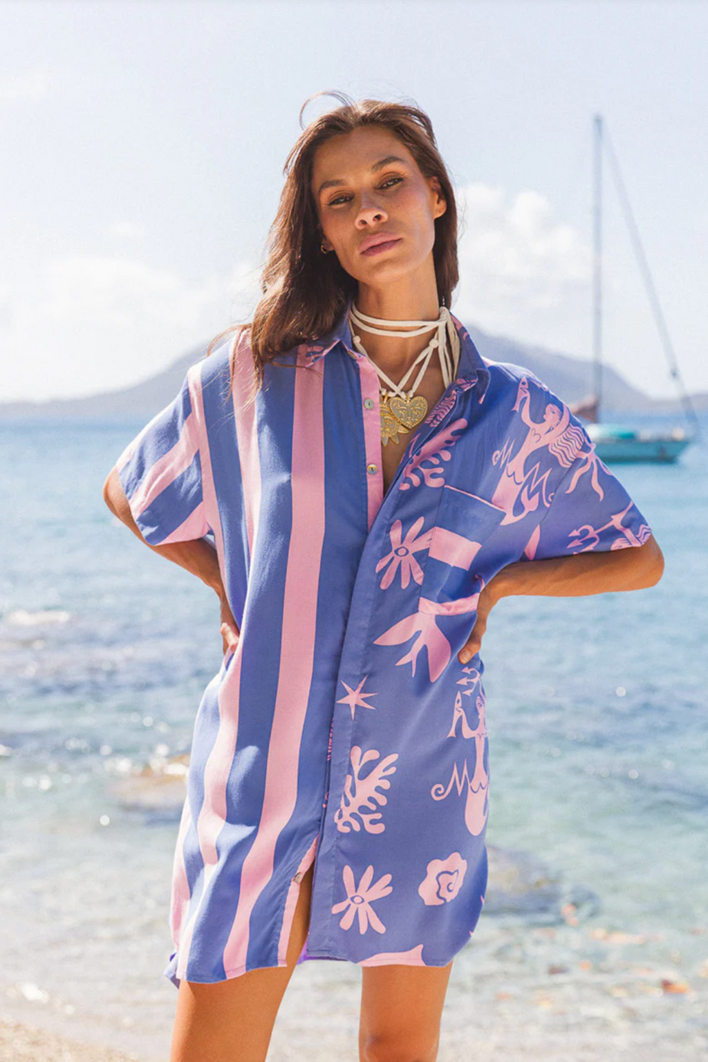 Shirt Dress - Sea Circus
