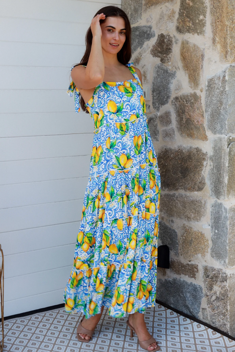 Sophie Lemon Slip Dress