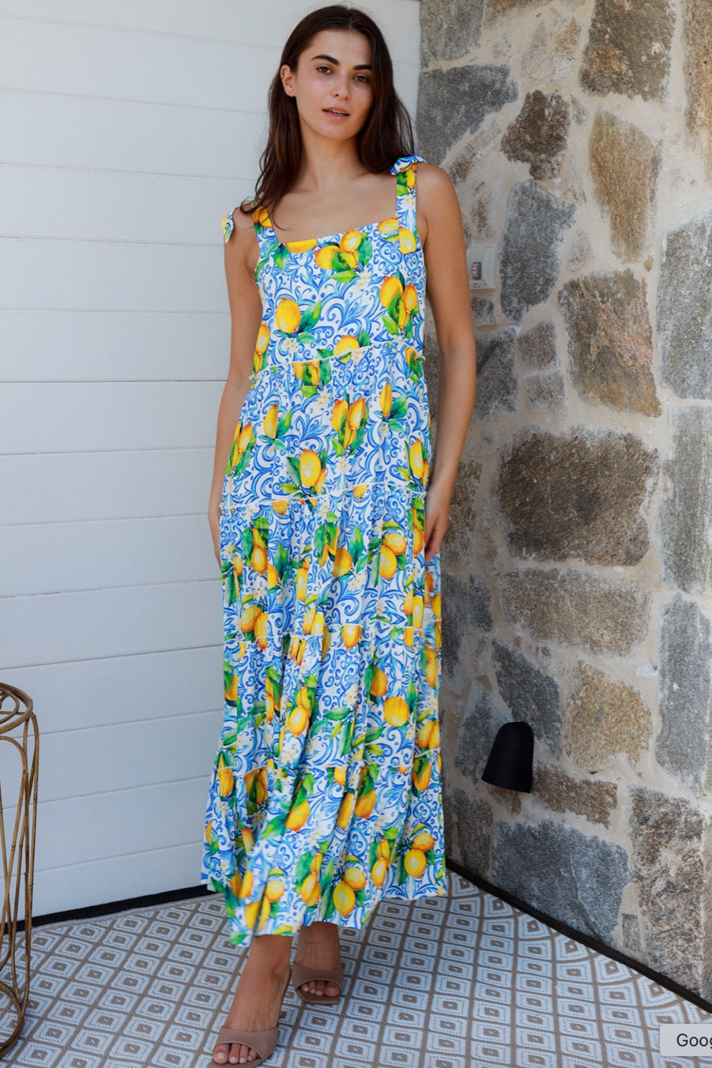 Sophie Lemon Slip Dress