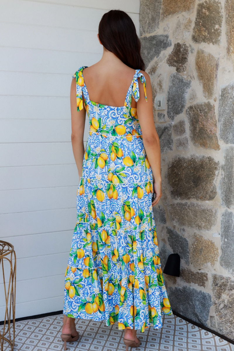 Sophie Lemon Slip Dress