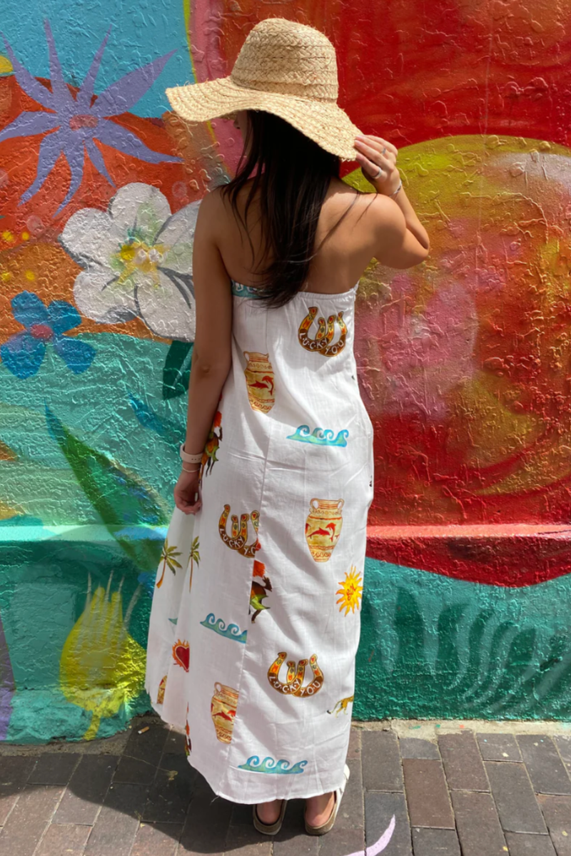 Mermaid Rodeo Strapless Maxi Dress