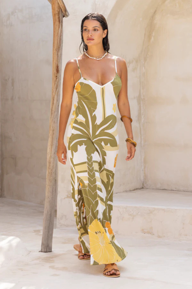 Summer Breeze Maxi Slip - Dirty Martini