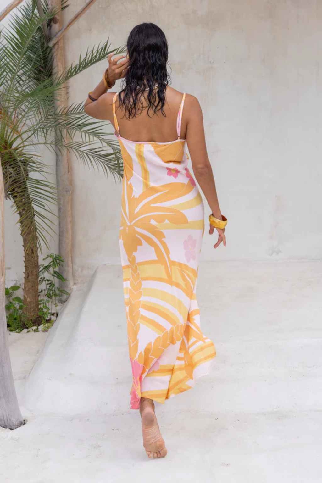 Summer Breeze Maxi Slip - Pink Flamingo