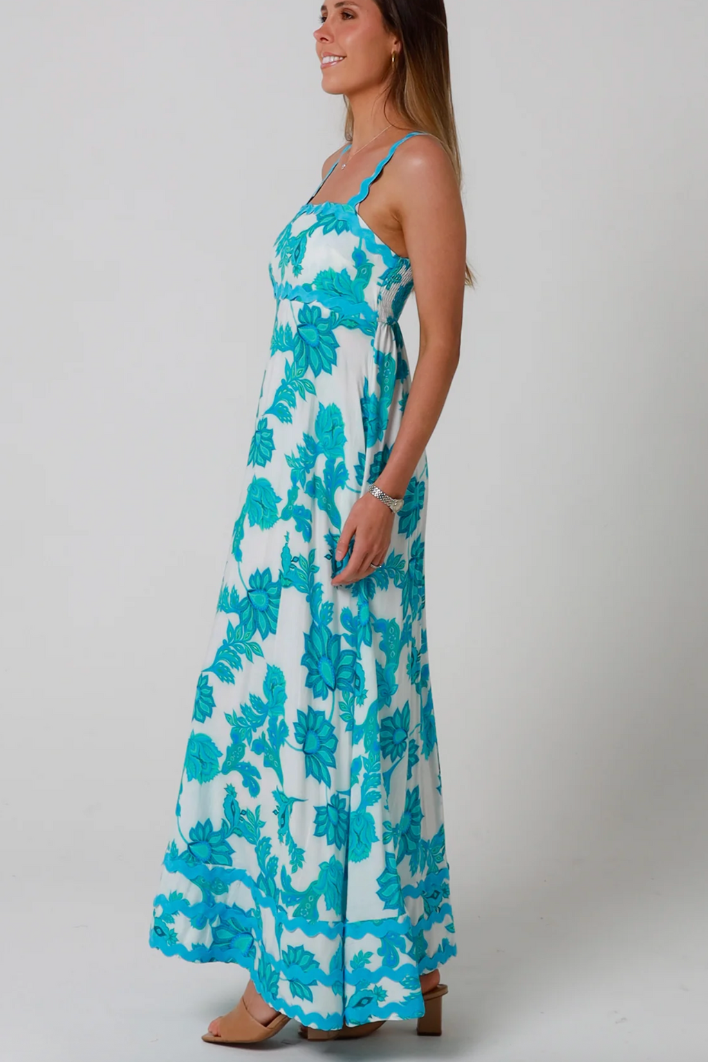 Wren Slip Dress - Blue Bloom