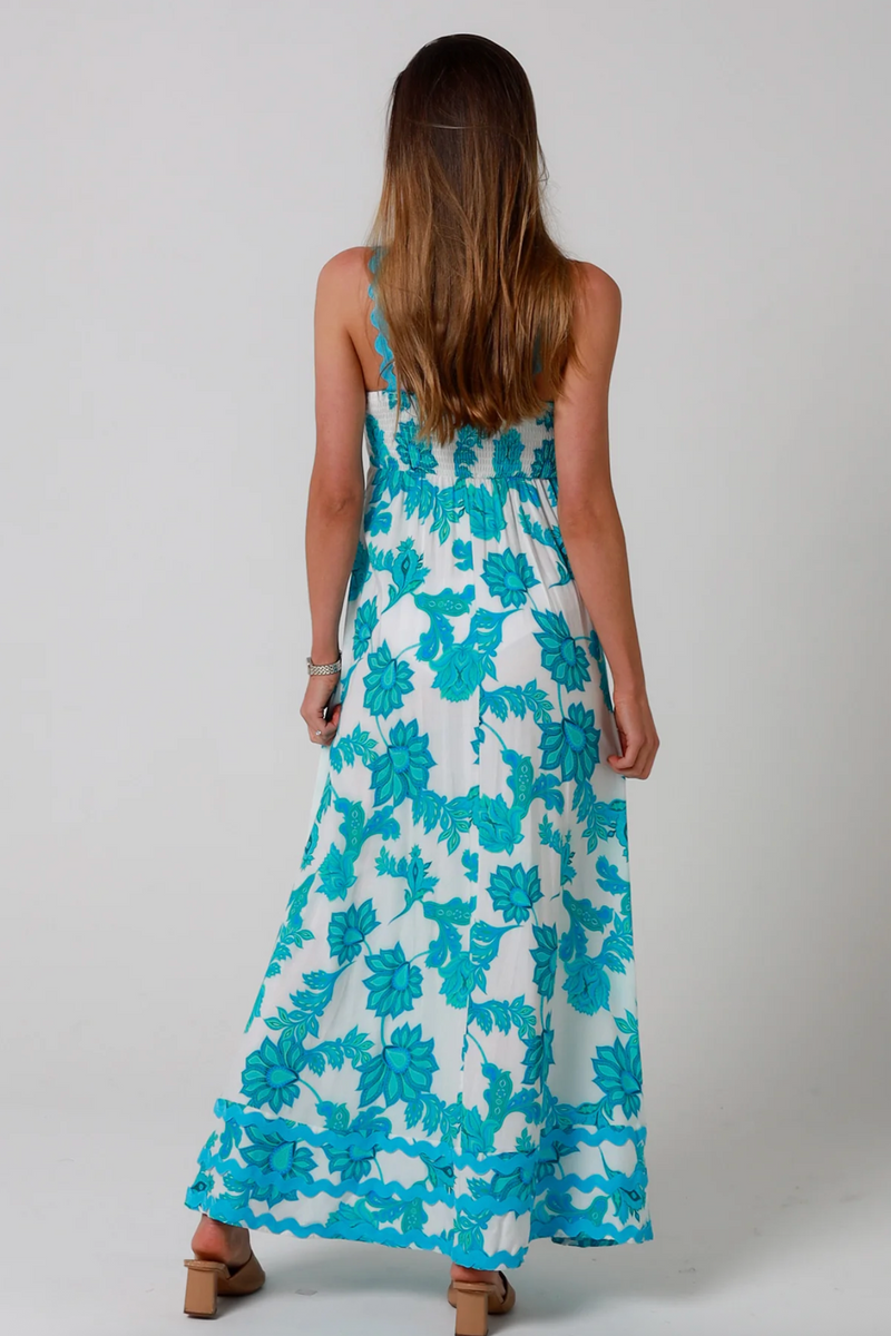 Wren Slip Dress - Blue Bloom