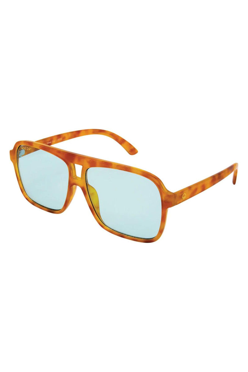 Vibes Orange Sunglasses - Tort Green