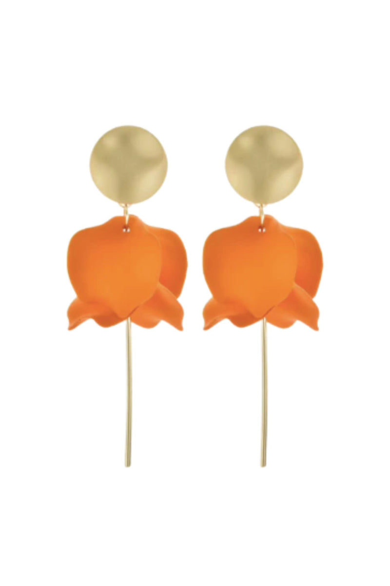 Alejandra Earrings - Orange
