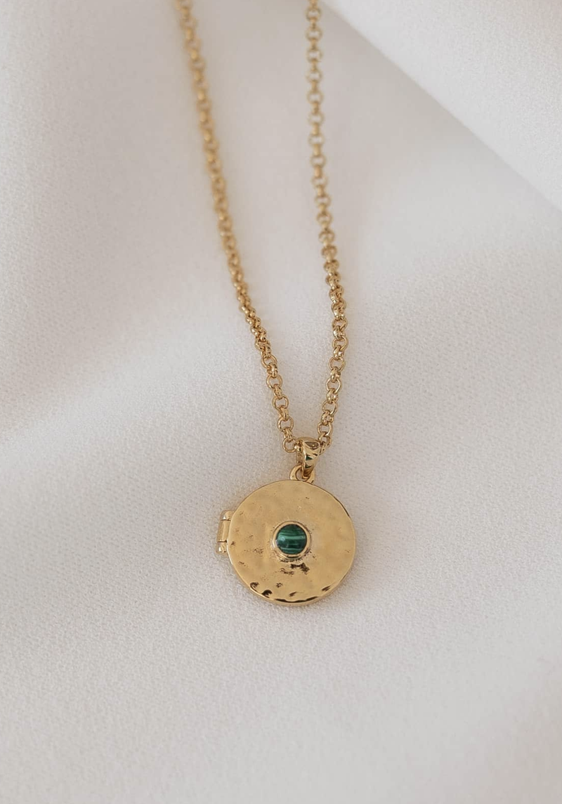 Chara Locket Necklace - Gold