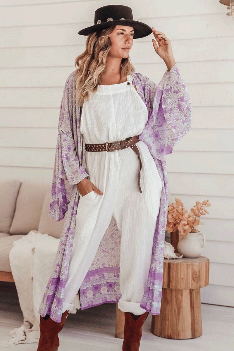 Dream Weaver Kimono - Lilac