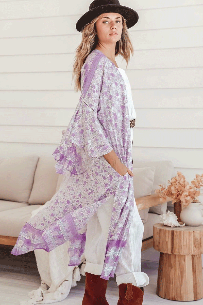 Dream Weaver Kimono - Lilac