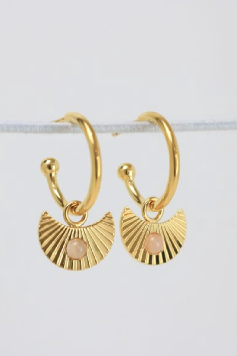Moon Gazer Earrings - Gold
